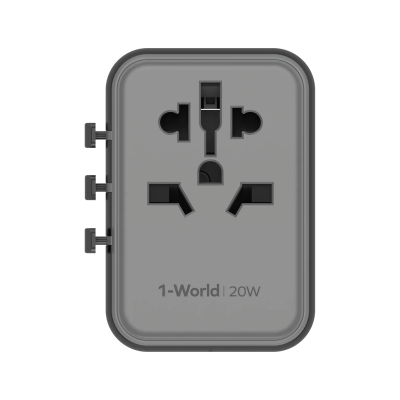 Momax 1-World 20W Universal GaN Travel Adaptor