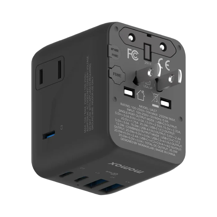 Momax 1-World 35W Universal GaN Travel Adaptor