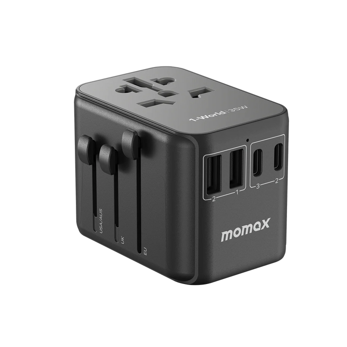 Momax 1-World 35W GaN Travel Adaptor