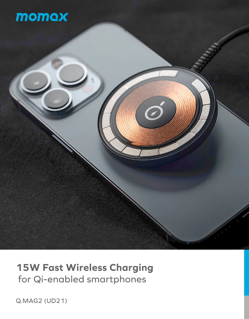Momax Q.Mag 15W Magnetic Wireless Charger