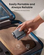 Anker 140W 4-Port GaN Wall Charger with Display and USB-C Cable, feature detail