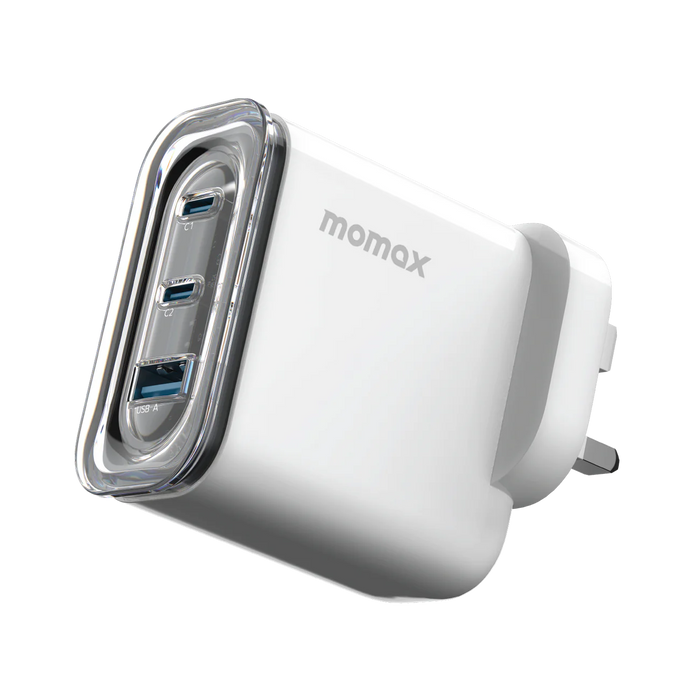 Momax 1-Charge Flow 3-Port GaN Charger 80W (UK Edition)