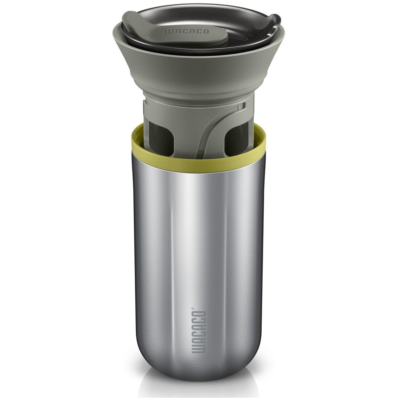 Wacaco Cuppamoka with the dripper seated on the mug