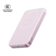 Anker MagGo Ultra-Slim Qi2 Magnetic Power Bank (10,000mAh) in Pink