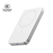 Anker MagGo Ultra-Slim Qi2 Magnetic Power Bank (10,000mAh) in White