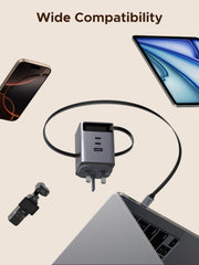 UGREEN Nexode Pro 100W Charger with Retractable USB-C Cable