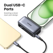 UGREEN 22.5W Power Bank with Built-in Cable (5,000mAh)