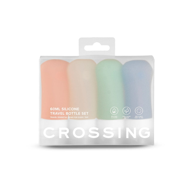 Crossing Silicone Leak Proof TSA Travel Bottles (4 Pack)