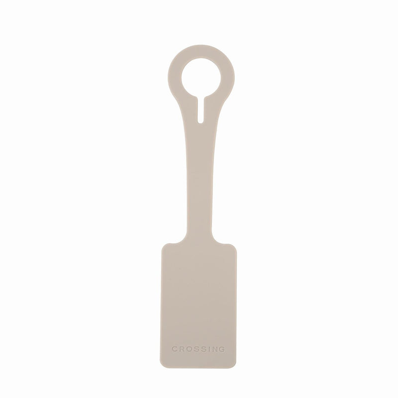 Crossing Luggage Tag Light Taupe