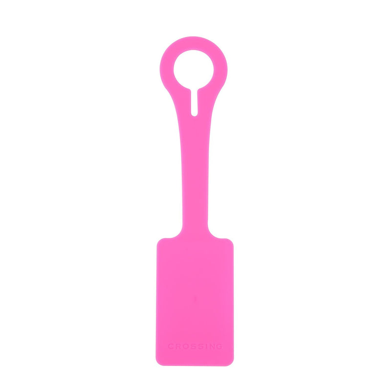 Crossing Luggage Tag Neon Pink
