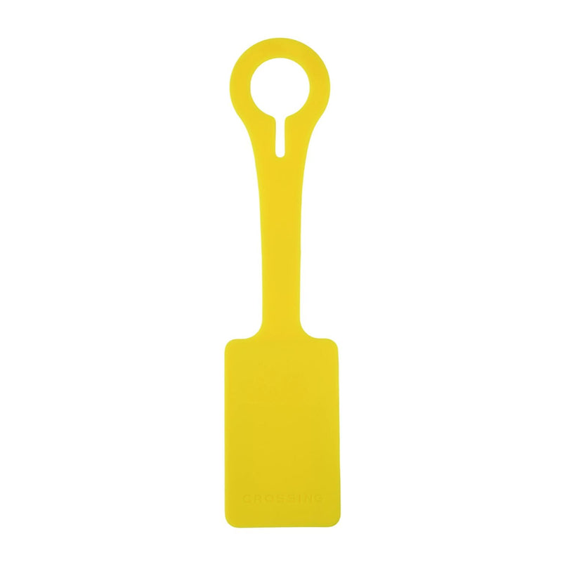 Crossing Luggage Tag Neon Yellow