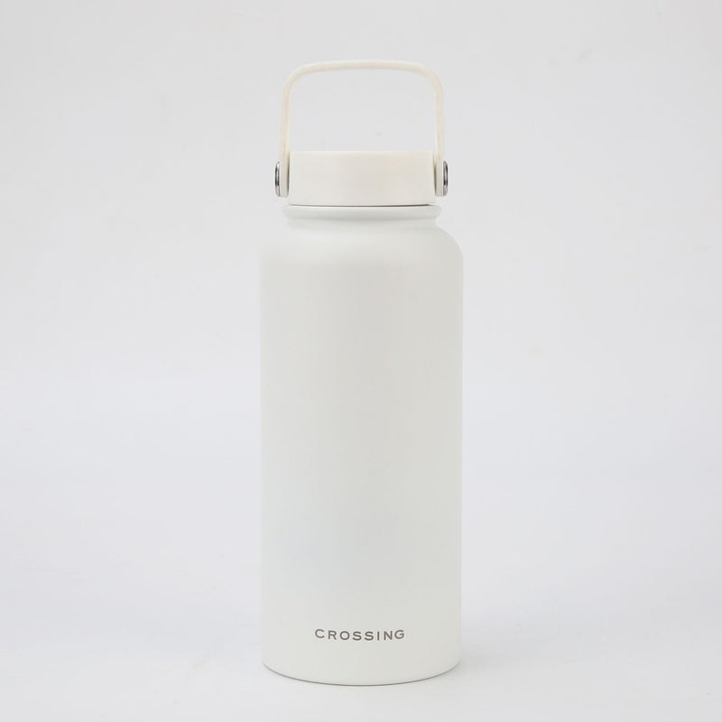 Crossing Urban Ceramic Insulated Stainless Steel Bottle 1000ml in Frost White (White)