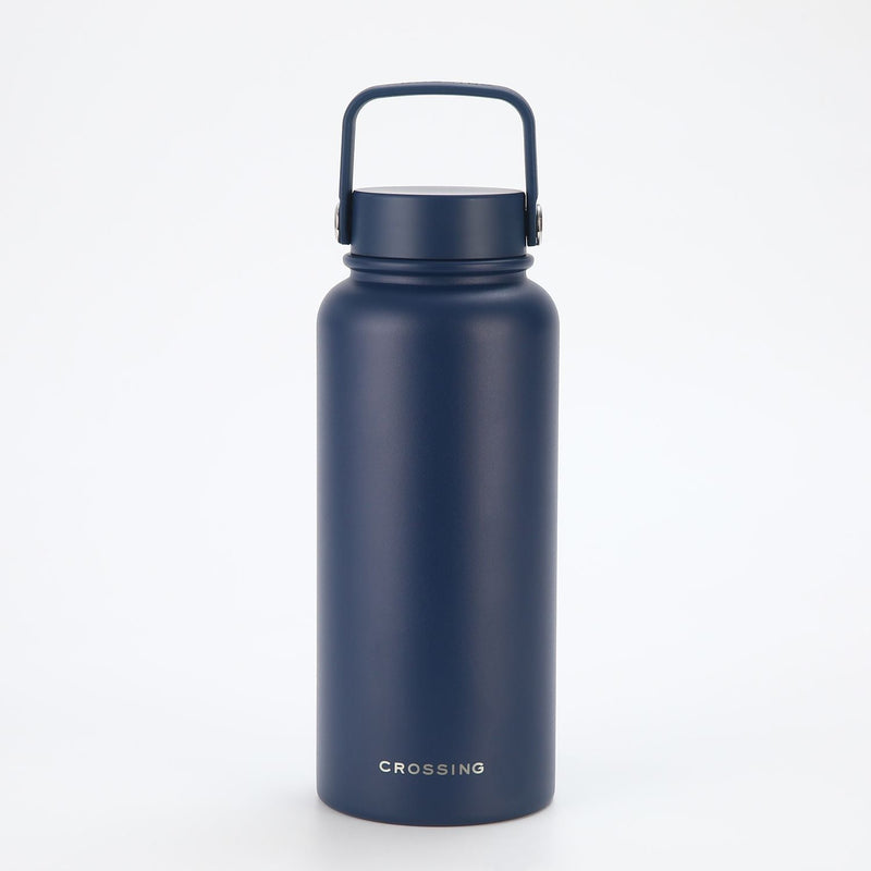 Crossing Urban Ceramic Insulated Stainless Steel Bottle 1000ml in Ink Blue (Dark Blue)