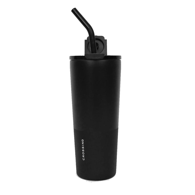 Crossing Volt Insulated Stainless Steel Straw Tumbler (710ml)