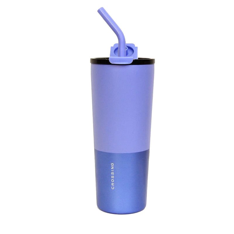 Crossing Volt Insulated Stainless Steel Straw Tumbler (710ml)