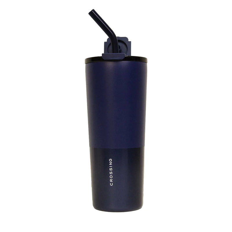 Crossing Volt Insulated Stainless Steel Straw Tumbler (710ml)
