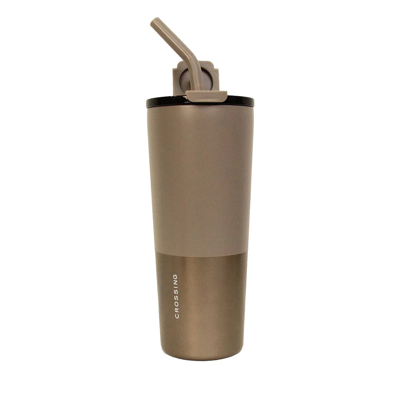 Crossing Volt Insulated Stainless Steel Straw Tumbler (710ml)