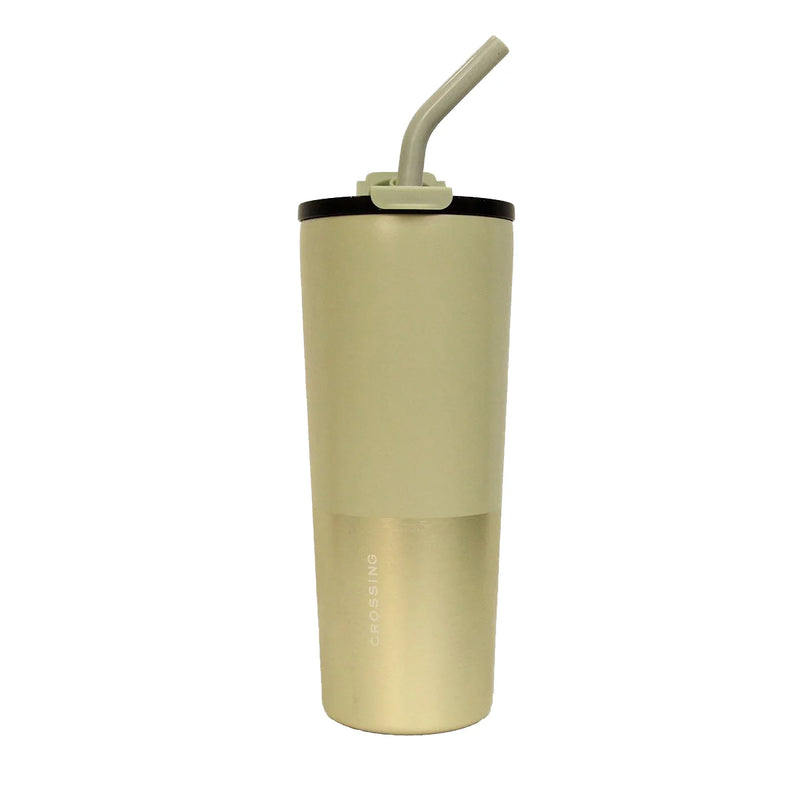 Crossing Volt Insulated Stainless Steel Straw Tumbler (710ml)