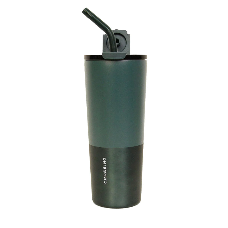 Crossing Volt Insulated Stainless Steel Straw Tumbler (710ml)
