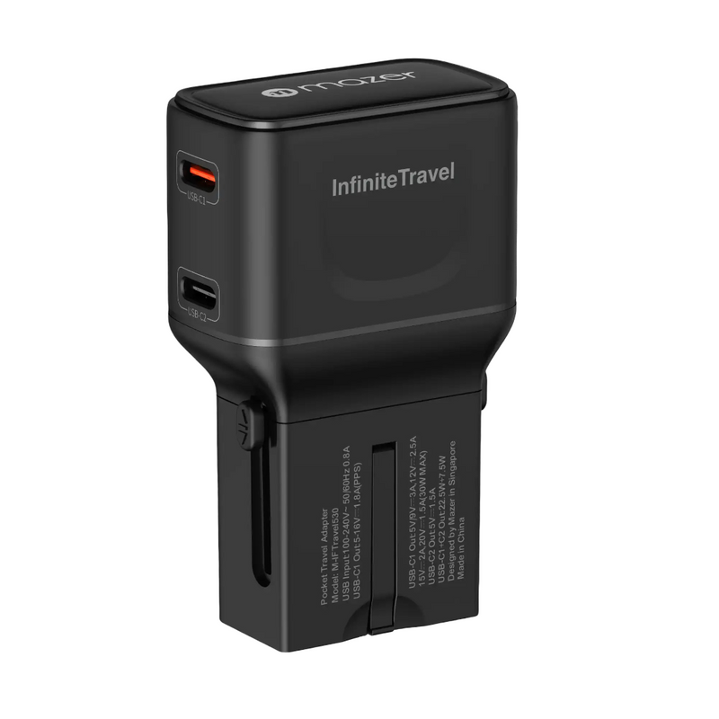 Mazer InfiniteTravel Pocket 30W Universal Travel Charger
