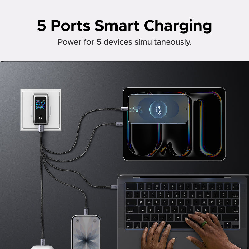 UGREEN Nexode Pro 100W GaN Desktop Charger with Smart Display