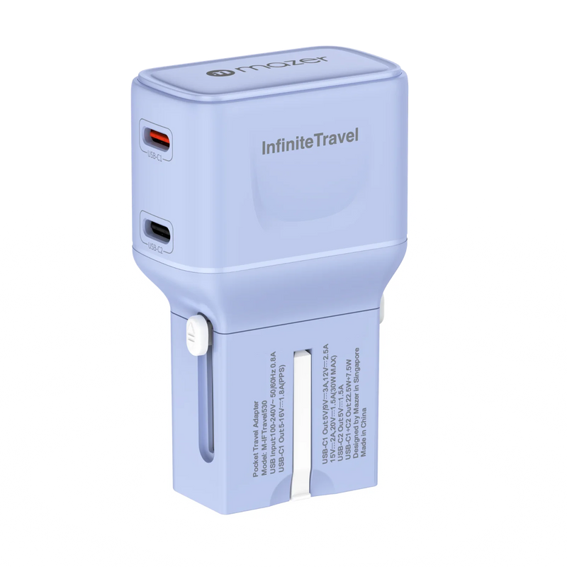 Mazer InfiniteTravel Pocket 30W Universal Travel Charger