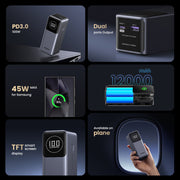 UGREEN PD 100W Laptop Power Bank (12,000mAh)