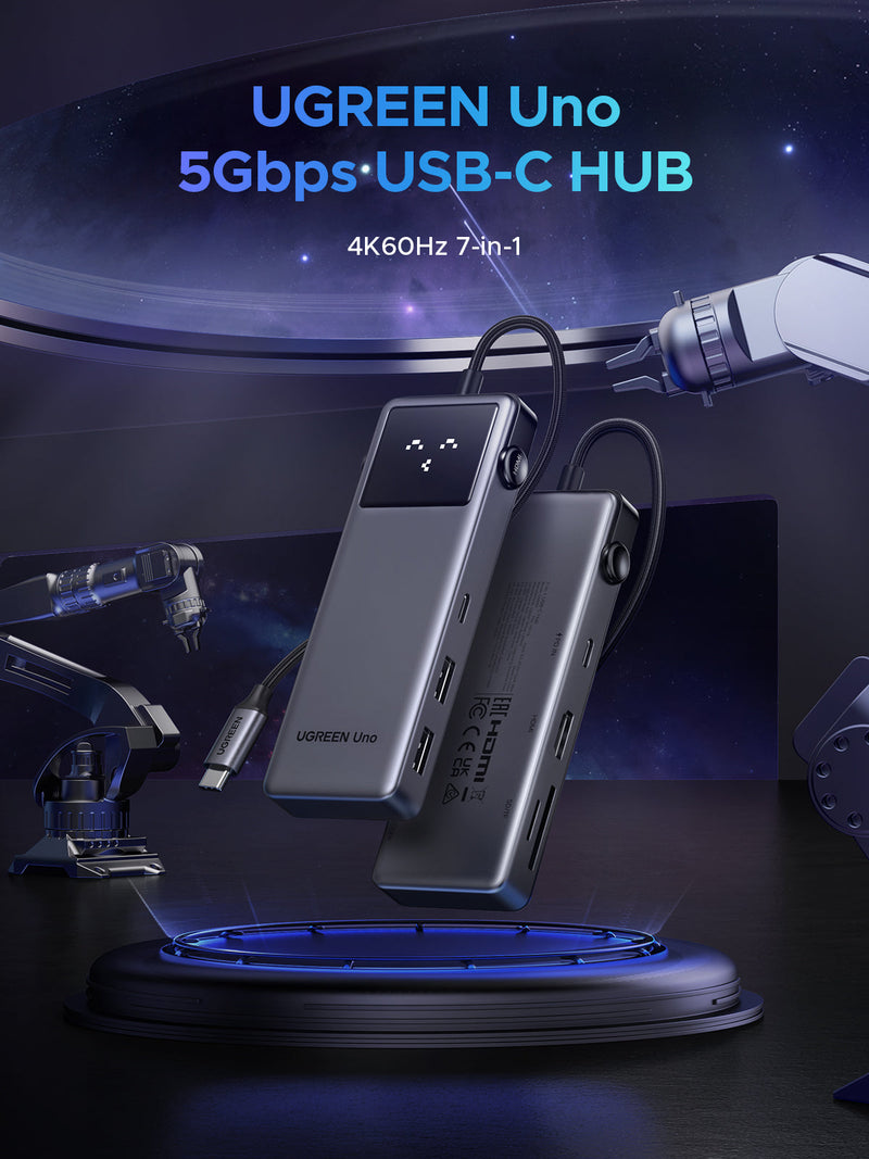 UGREEN Uno 7-in-1 USB-C Hub with One-Click Screen Lock