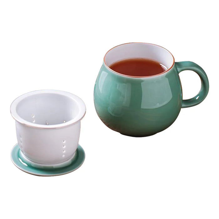 【Hinokii】Tallberg High Quality Porcelain Tea Infuser Cup (340ml)