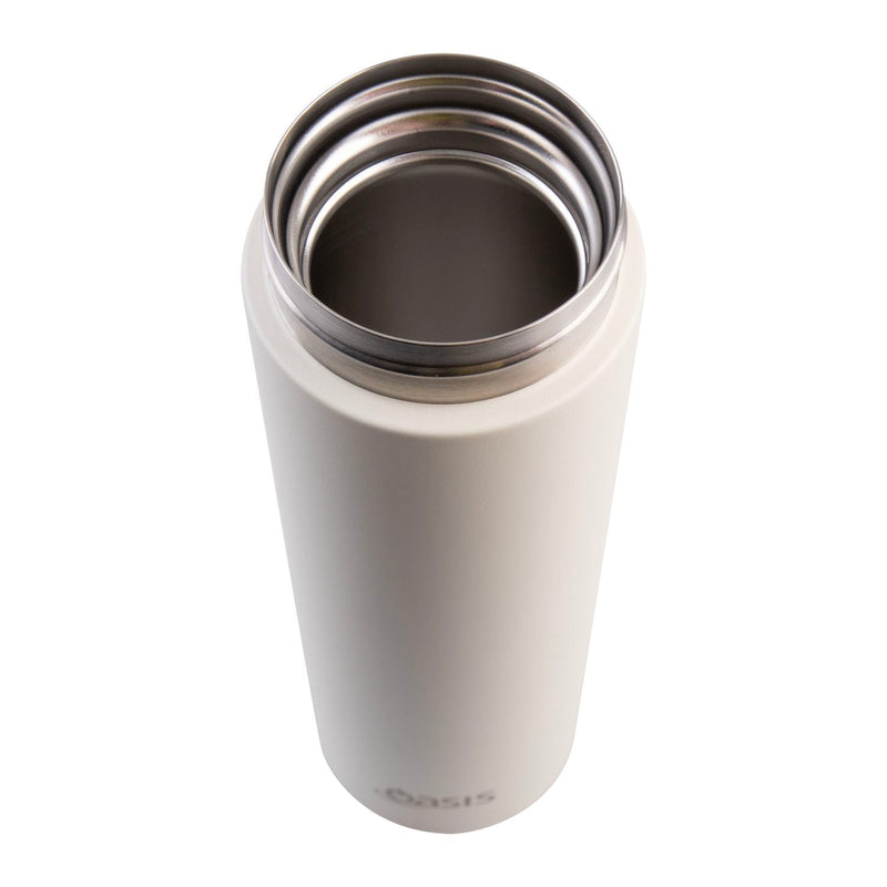 Oasis Stainless Steel Flip-Top With Lock Vacuum Flask (480ml) - Alabaster