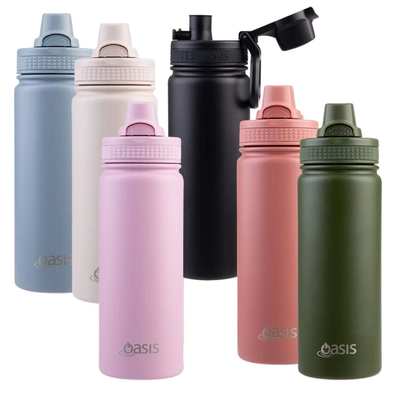 Oasis Stainless Steel Insulated Thermal Sports Bottle Quick Release (550ml)