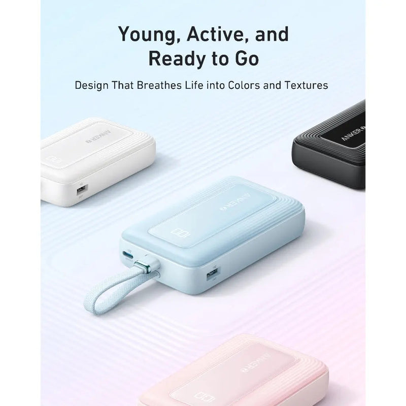 Anker Zolo Power Bank 30W with Built-in USB-C Cable (10,000mAh), feature detail