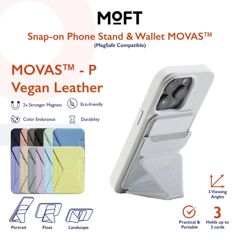 MOFT Snap-On Phone Stand & Wallet (MagSafe Compatible)