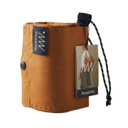 Shupatto insulated bag folded away with its drawstring