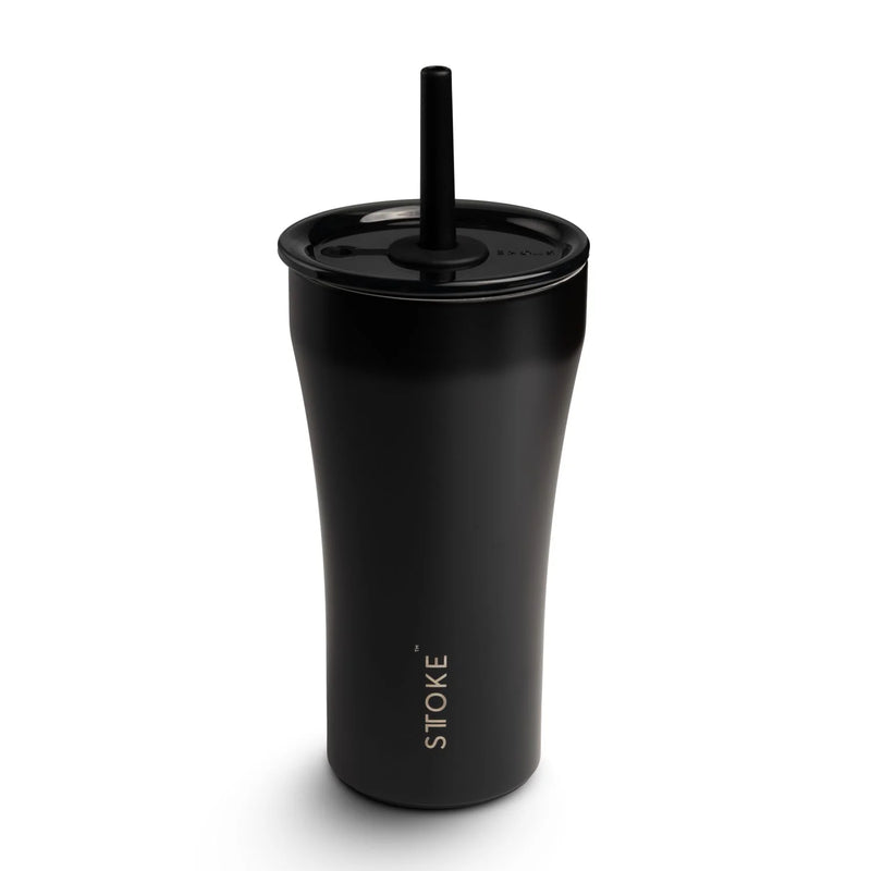 STTOKE Ceramic Insulated Cup With Straw (20Oz)