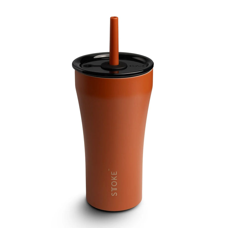 STTOKE Ceramic Insulated Cup With Straw (20Oz)