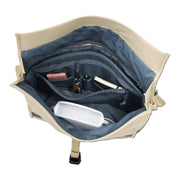 Thule Paramount Crossbody 14L in Gentle Beige, open main compartment