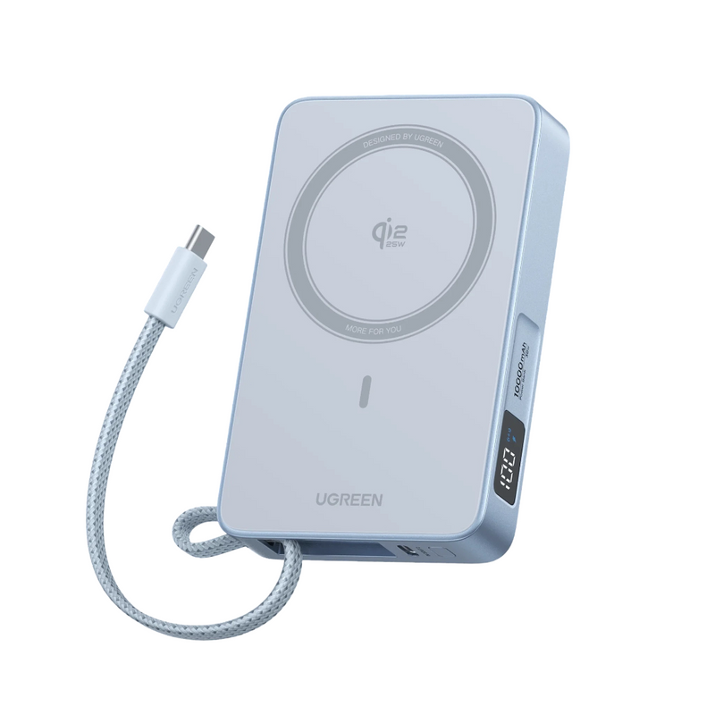 UGREEN Qi2 25W MagFlow Magnetic Wireless Power Bank (10,000mAh)