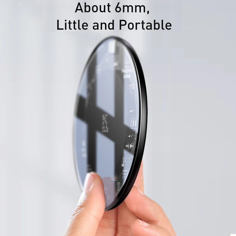 Baseus 15W Fast Qi Transparent Wireless Charging Pad