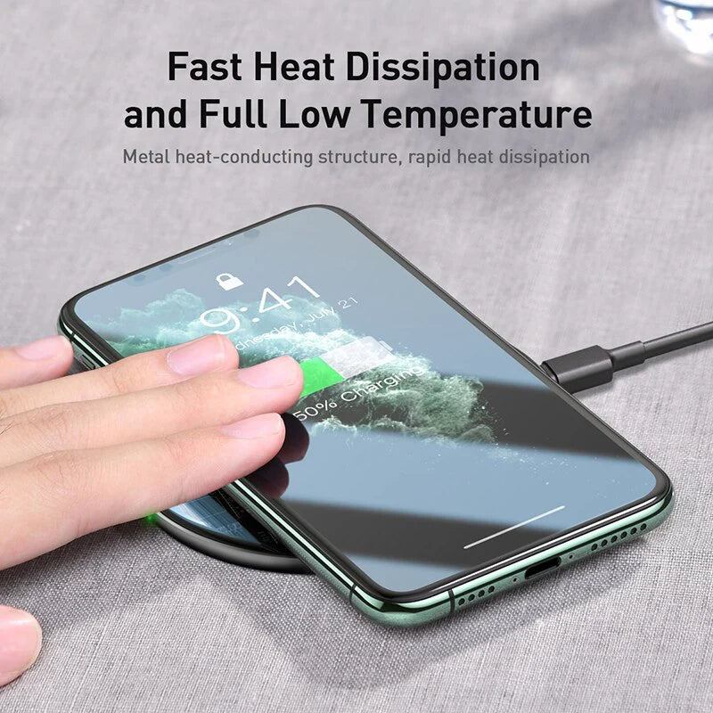 Baseus 15W Fast Qi Transparent Wireless Charging Pad