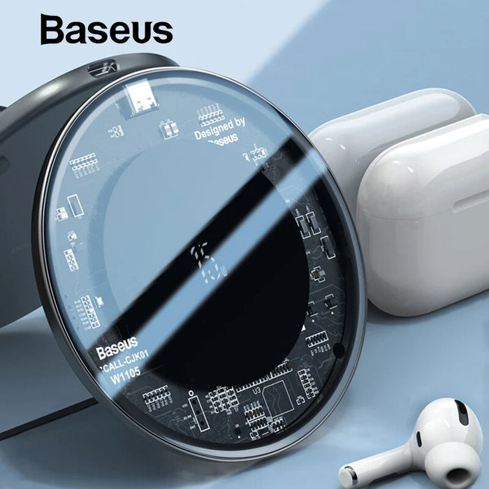 Baseus 15W Fast Qi Transparent Wireless Charging Pad