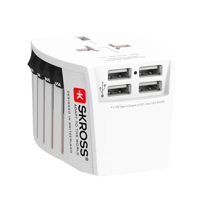 SKROSS Travel Adapter MUV (4x USB)