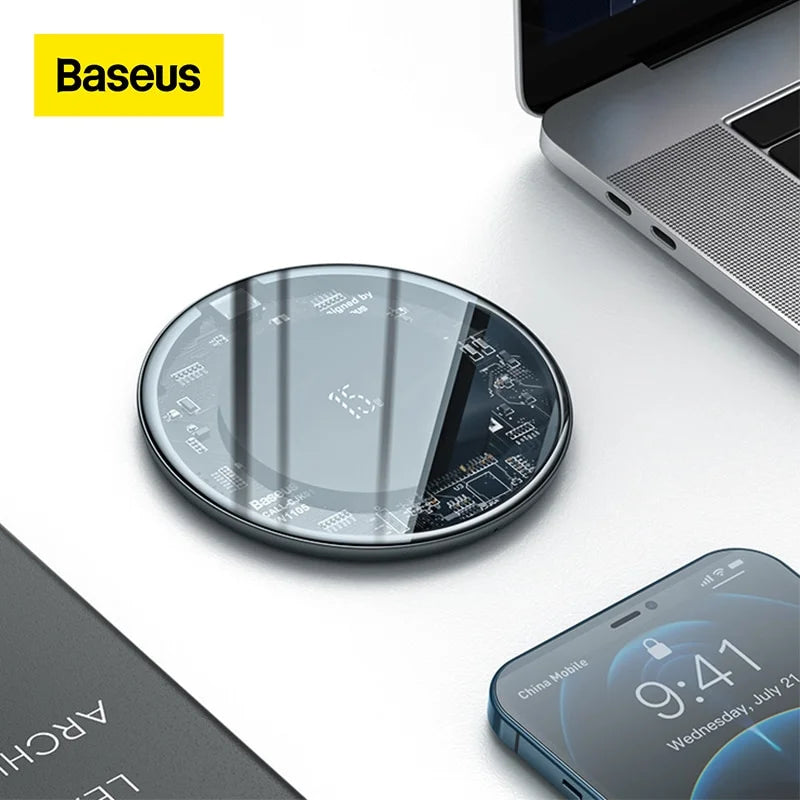 Baseus 15W Fast Qi Transparent Wireless Charging Pad
