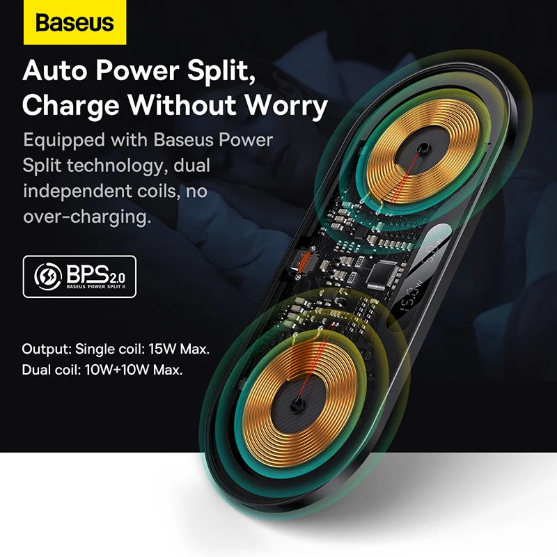 Baseus Dual 20W Wireless Charger