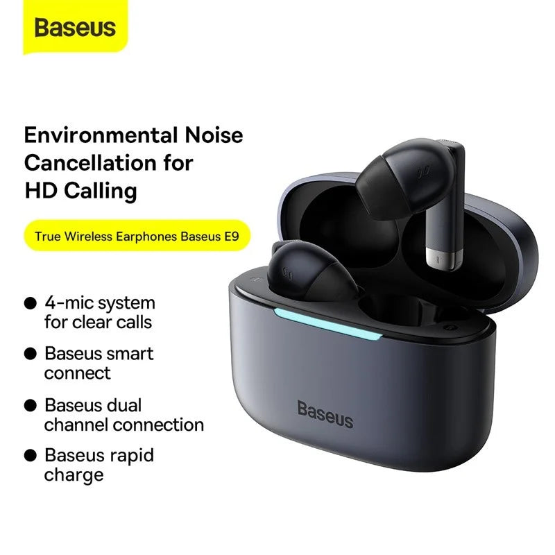 Baseus E9 TWS Wireless Earphones (with Noise Cancellation)