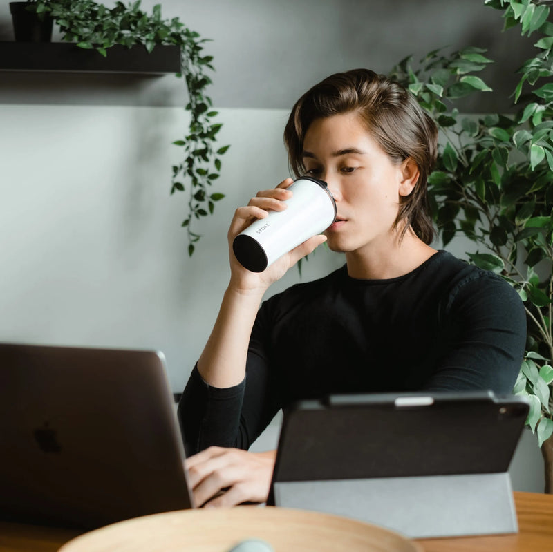 STTOKE Shatterproof Ceramic Cup (12Oz)