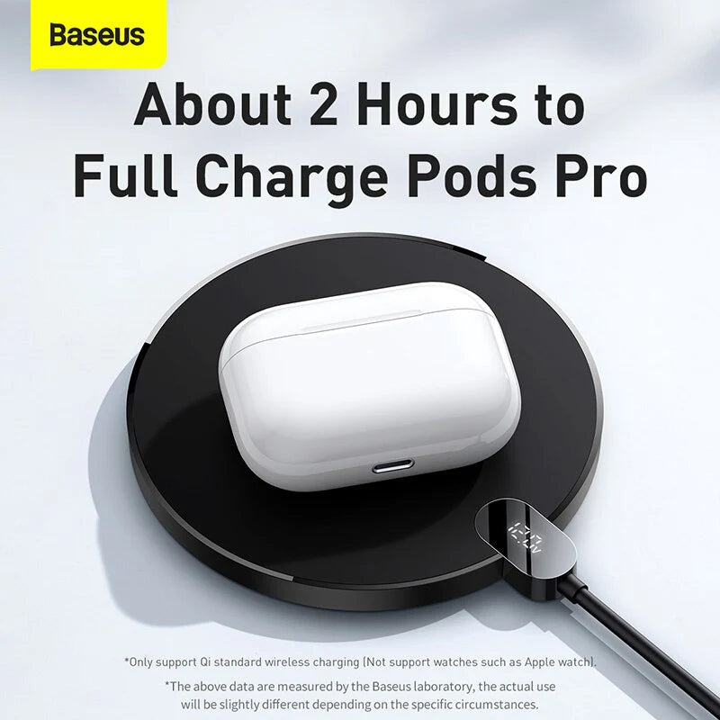 Baseus Digital LED Display 15W Wireless Charger (Gen 2)