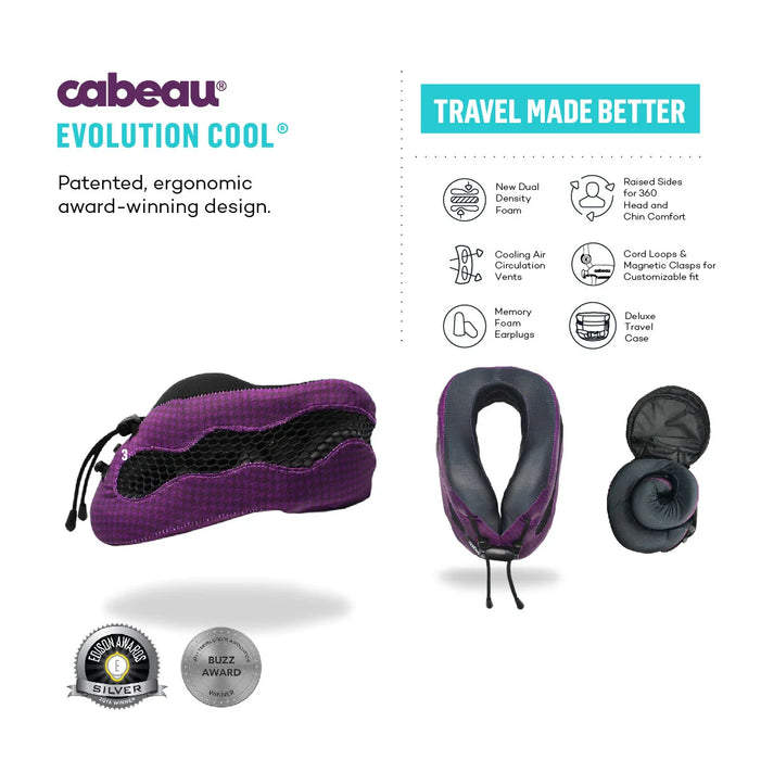 Cabeau Evolution Cool Travel Neck Pillow
