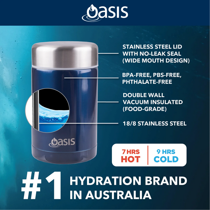 Oasis Stainless Steel Insulated Food Flask (450ml)