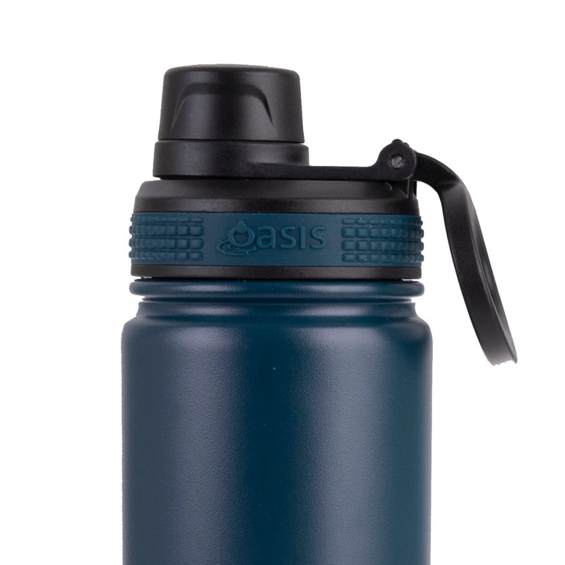 Oasis Stainless Steel Insulated Sports Water Bottle with Screw Cap (550ml)